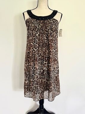 NWT Windsor Leopard Print Swing Dress